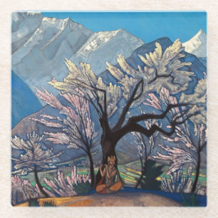 „Krishna - Frühling in Kulu“ von Nicholas Roerich Glasuntersetzer