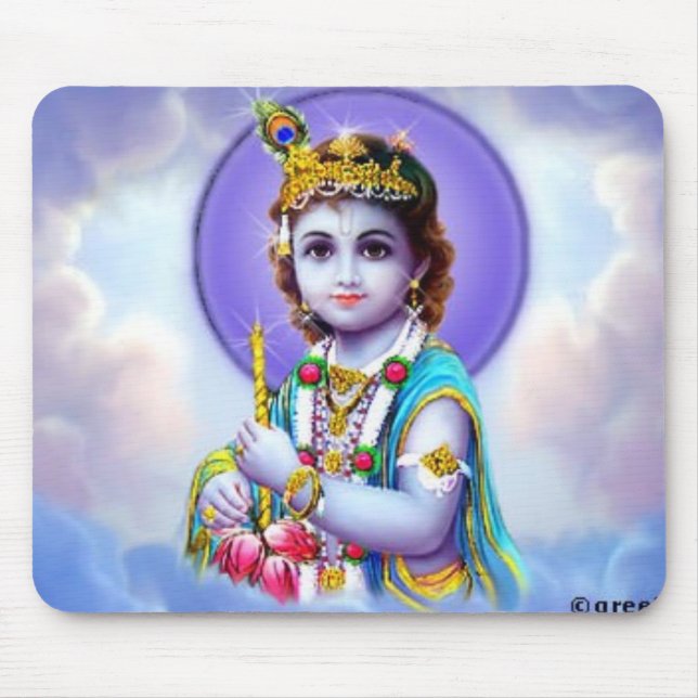 Krishna Glück Mousepad (Vorne)