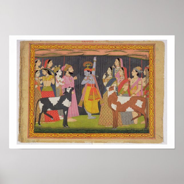 Krishna Hebeberg Govardhana aus dem 'Bhagav Poster (Vorne)