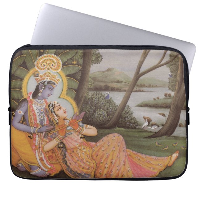 Krishna hindische Gottheit 13" Laptop/Macbook Laptopschutzhülle (Vorderseite)