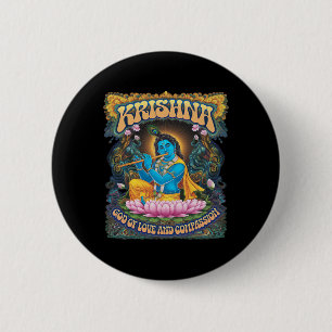 Krishna Hinduismus Button