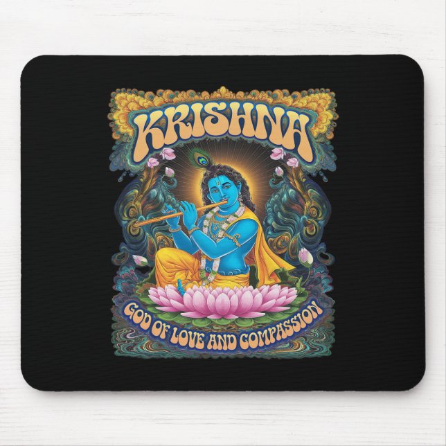 Krishna Hinduismus  Mousepad (Vorne)