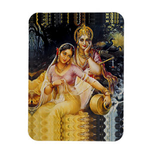 KRISHNA - Hintere Gottheit - Magnet