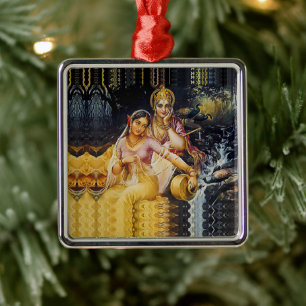 KRISHNA - Hintere Gottheit - Ornament Aus Metall