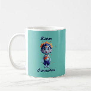 Krishna Janmashtami blaue Tasse