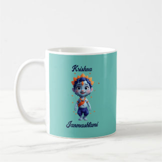 Krishna Janmashtami blaue Tasse