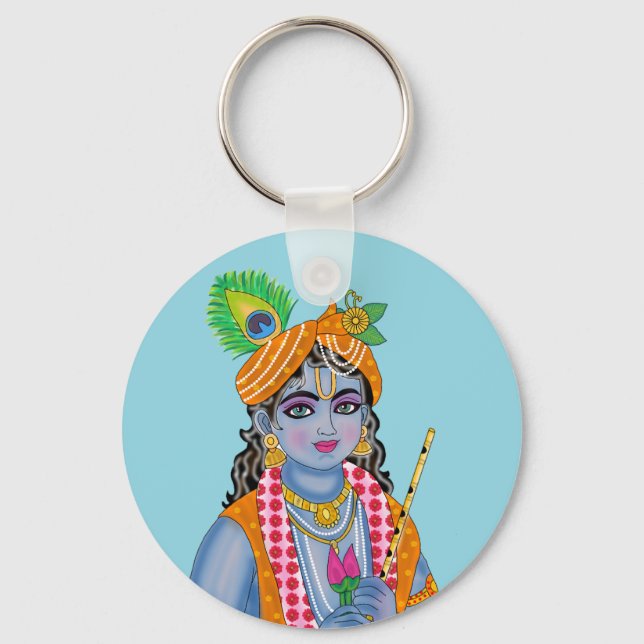 Krishna Keyring Schlüsselanhänger (Vorderseite)