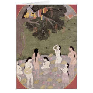 Krishna mit der Kleidung der Kuh-Mädchen,