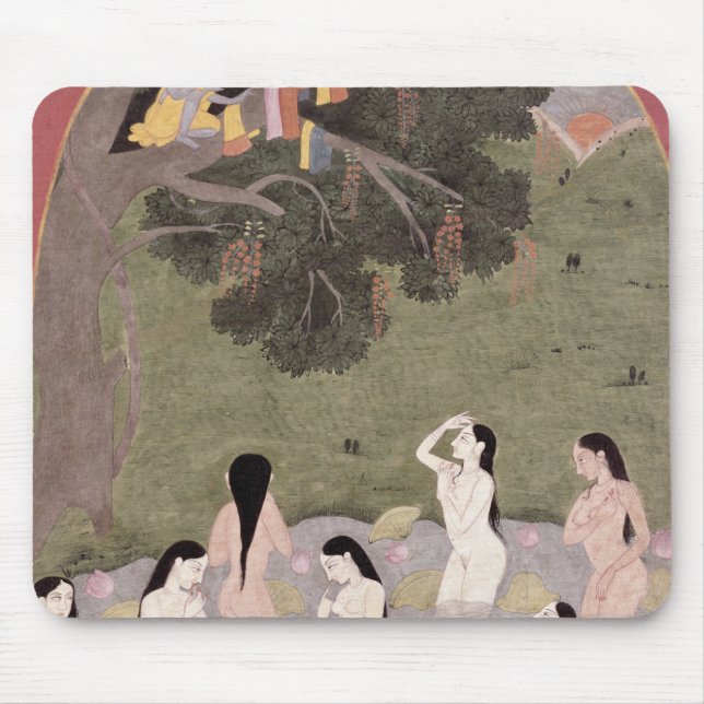 Krishna mit der Kleidung der Kuh-Mädchen, Mousepad (Vorne)