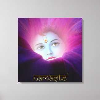 Krishna Morning Glory Namaste Leinwand Pri