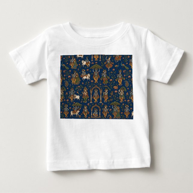 Krishna-Muster Baby T-shirt (Vorderseite)