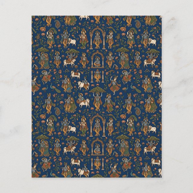 Krishna-Muster Flyer (Vorne)