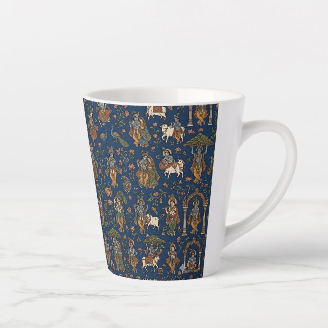 Krishna-Muster Milchtasse (Rechts)
