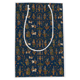Krishna-Muster Mittlere Geschenktüte