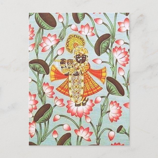 krishna pichwai Postcard Postkarte (Vorderseite)