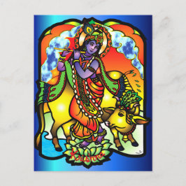 Krishna Postcard Postkarte