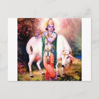 krishna postkarte