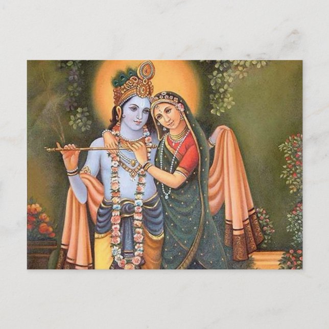 krishna postkarte (Vorderseite)
