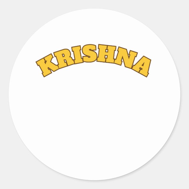 Krishna Stickers (Vorderseite)