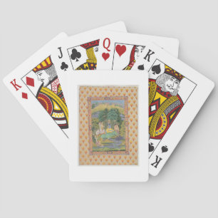 Krishna und die Gopis (Gouache auf Papier) Spielkarten
