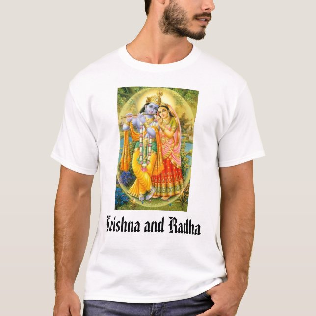Krishna und Radha, Krishna und Radha T-Shirt (Vorderseite)