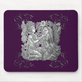 Krishna und Radha Mousepad