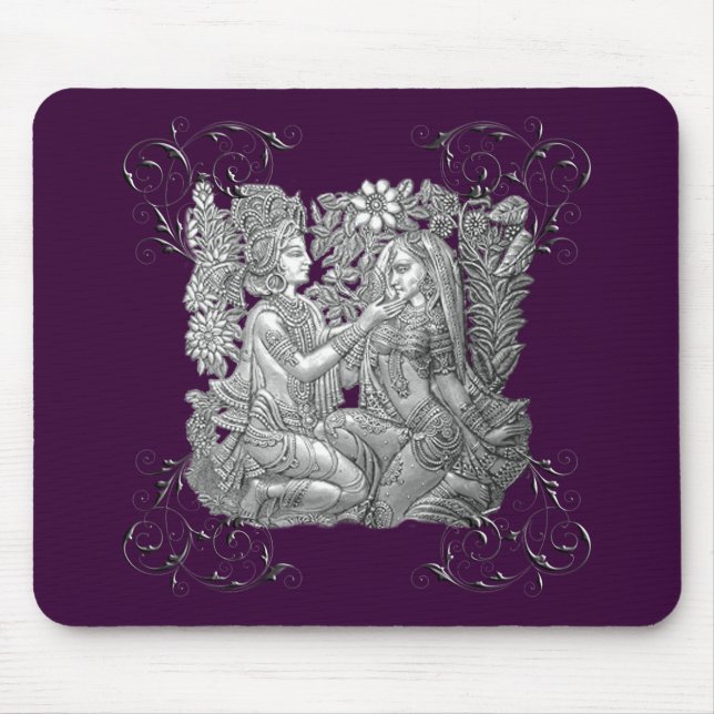 Krishna und Radha Mousepad (Vorne)