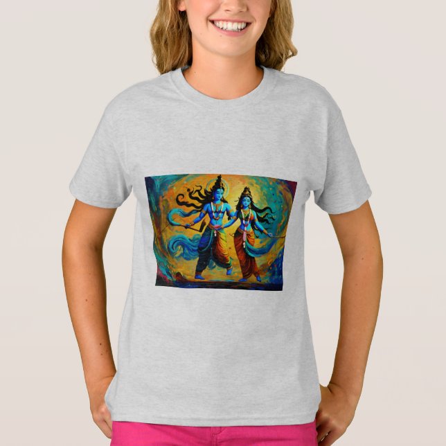 Krishna und Radha T-Shirt (Vorderseite)