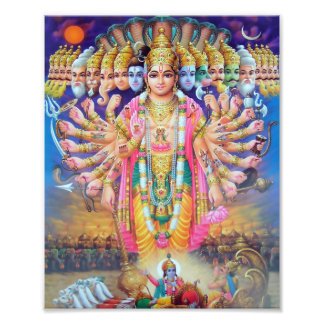 Krishna Vishvarupa Print (8" x 10") Fotodruck