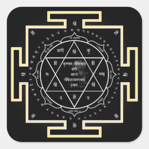 Krishna yantra Aufkleber