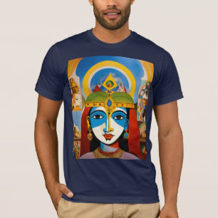 Krishna's Thired Eye-Kombination aus mehrfarbig T-Shirt