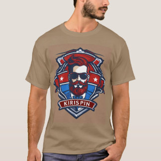 Krispin - Barber Shop Themenlogos und Schlagzeilen T-Shirt