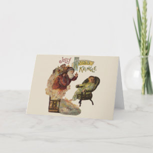 Kriss Kringle Geschichten von Santa Feiertagskarte