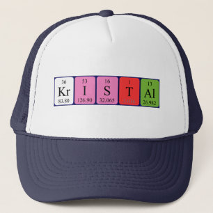 Kristal Periodenname Truckerkappe