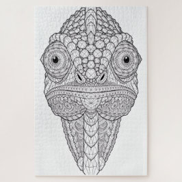 Kristall Chamäleon Geometrische Kunst | Kristall T Puzzle