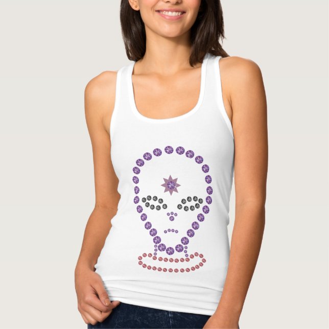 Kristall Design Alien Tank Top (Vorderseite)