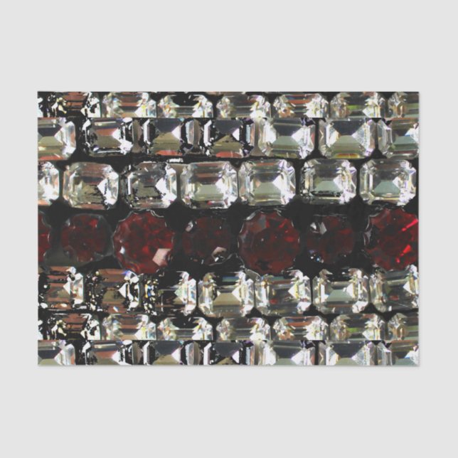 Kristall, Diamanten, Schmuck, Perlen Seidenpapier (Vorderseite)