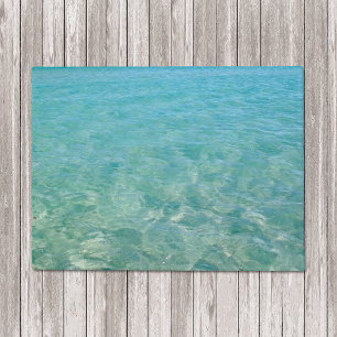 Kristall - klares blaues Strand-Wasser Fußmatte