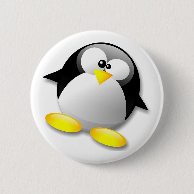KRISTALL LINUXS TUX BUTTON (Vorderseite)
