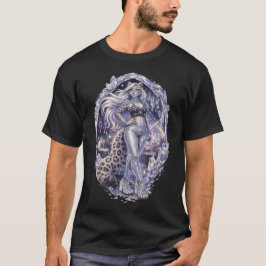 Kristall-Punk-Schneeleopard T-Shirt