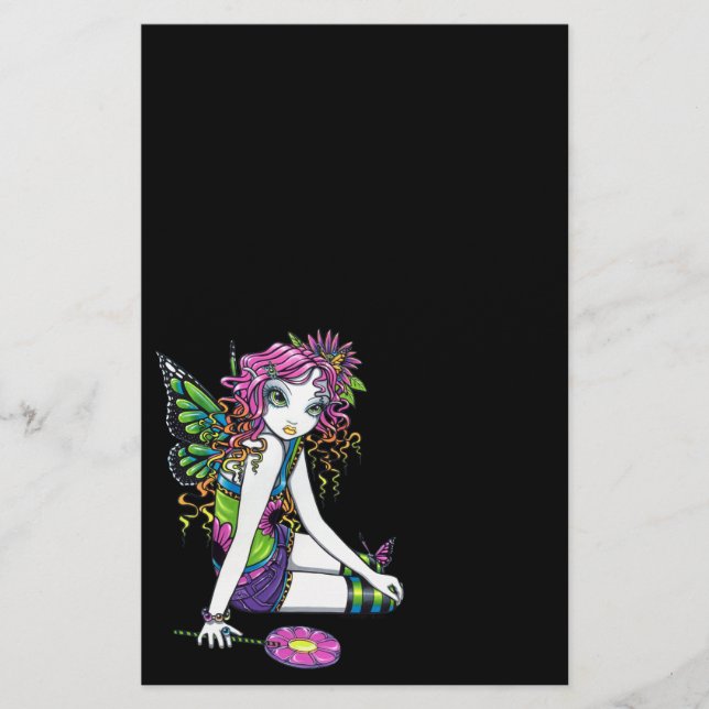 "Kristall" Regenbogen-Süßigkeits-feenhaftes Briefpapier (Vorderseite)