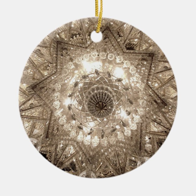 'Kristall' Rundschmuck (Silber) Keramikornament (Vorne)