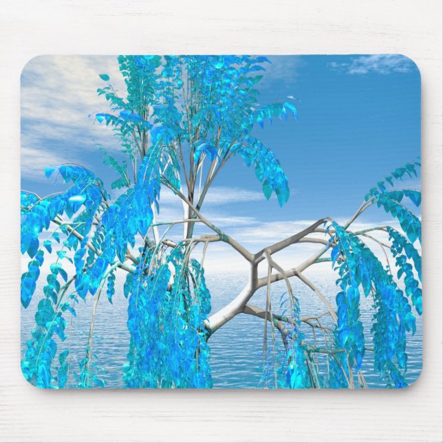 Kristall-Sommerbaum Mousepad (Vorne)