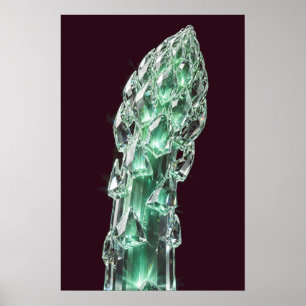 Kristall-Spargel-Plakat — Kristallernte Poster