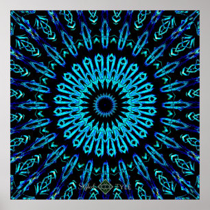 Kristall Spiegel Mandala 2 Poster