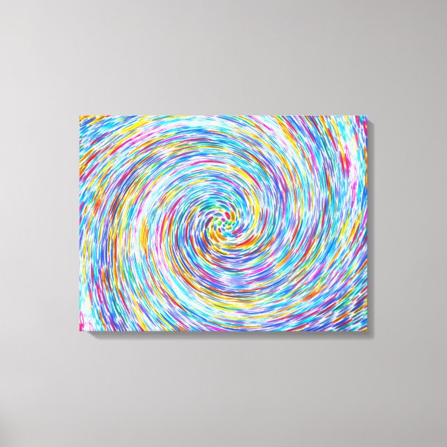 Kristall Swirl Canvas Print Leinwanddruck (Vorderseite)