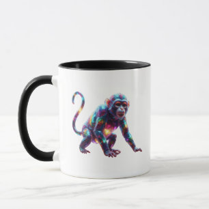 Kristallaffe-Kunst Tasse