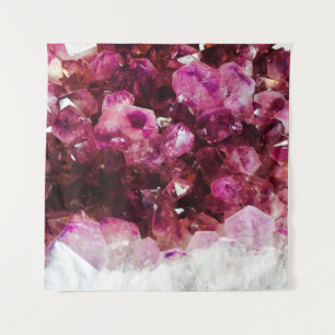 Kristallamethyst lila Mineral Wandteppich