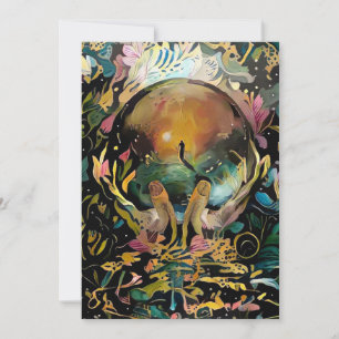 Kristallball in den Händen Gottes Einladung