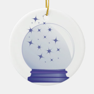 Kristallball Keramik Ornament
